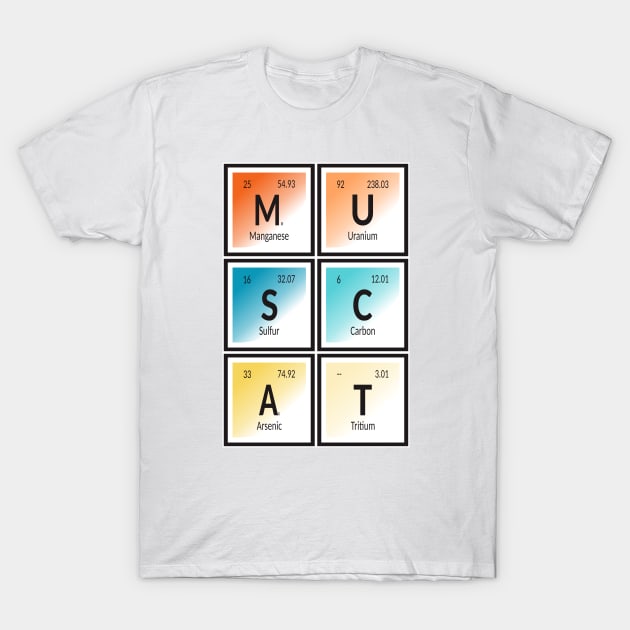 Muscat City | Periodic Table T-Shirt by Maozva-DSGN